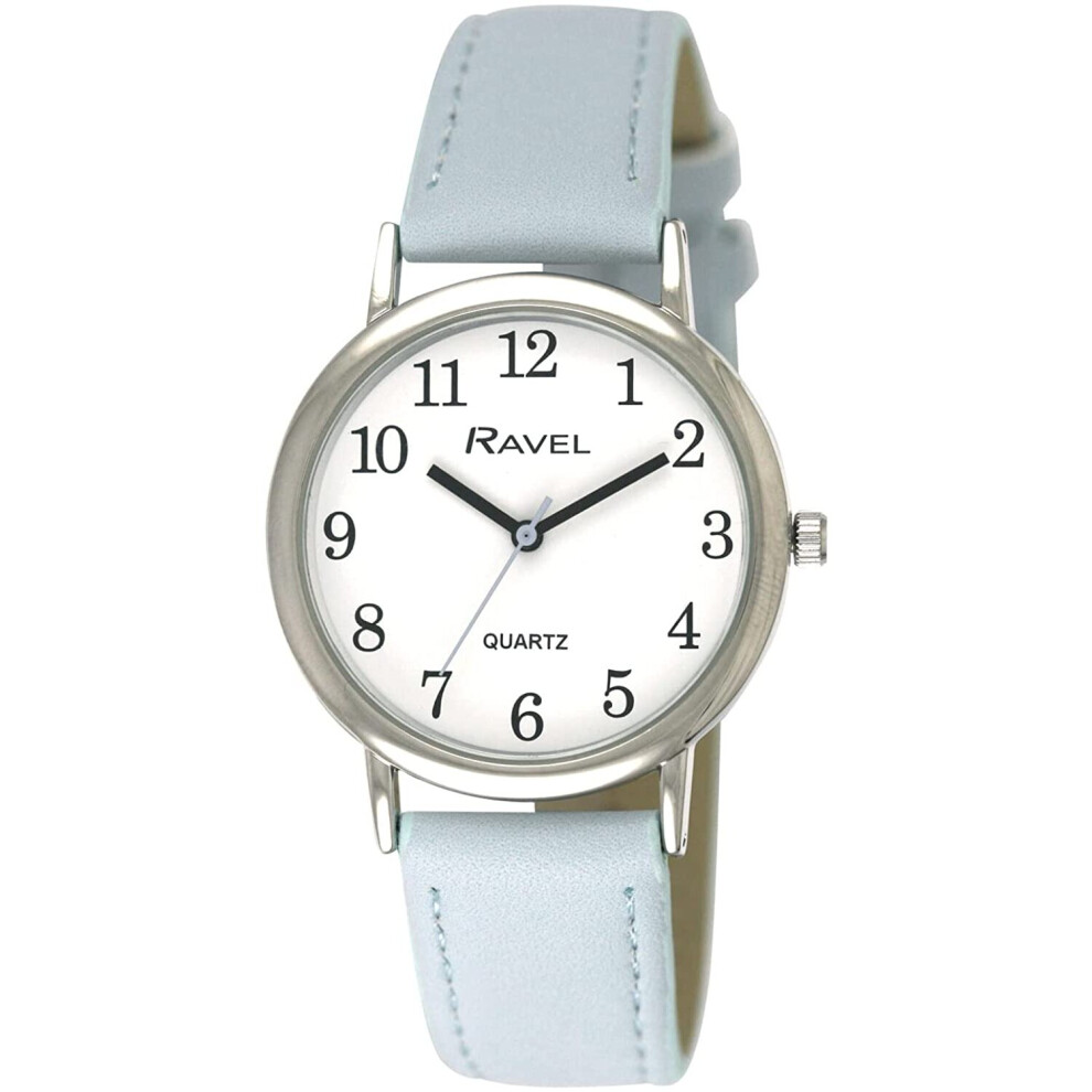 Ravel - Women's Pastel Coloured Everyday Silver Tone Watch