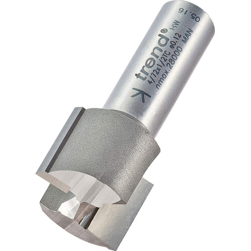 Trend Trend 4/72X1/2TC Two Flute Cutter 24 mm Diameter-Silver