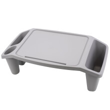 (Grey Bed Tray) GEEZY Laptop Bed Tray Sofa Table Serving Portable Breakfast Storage Desk to Eat & Work