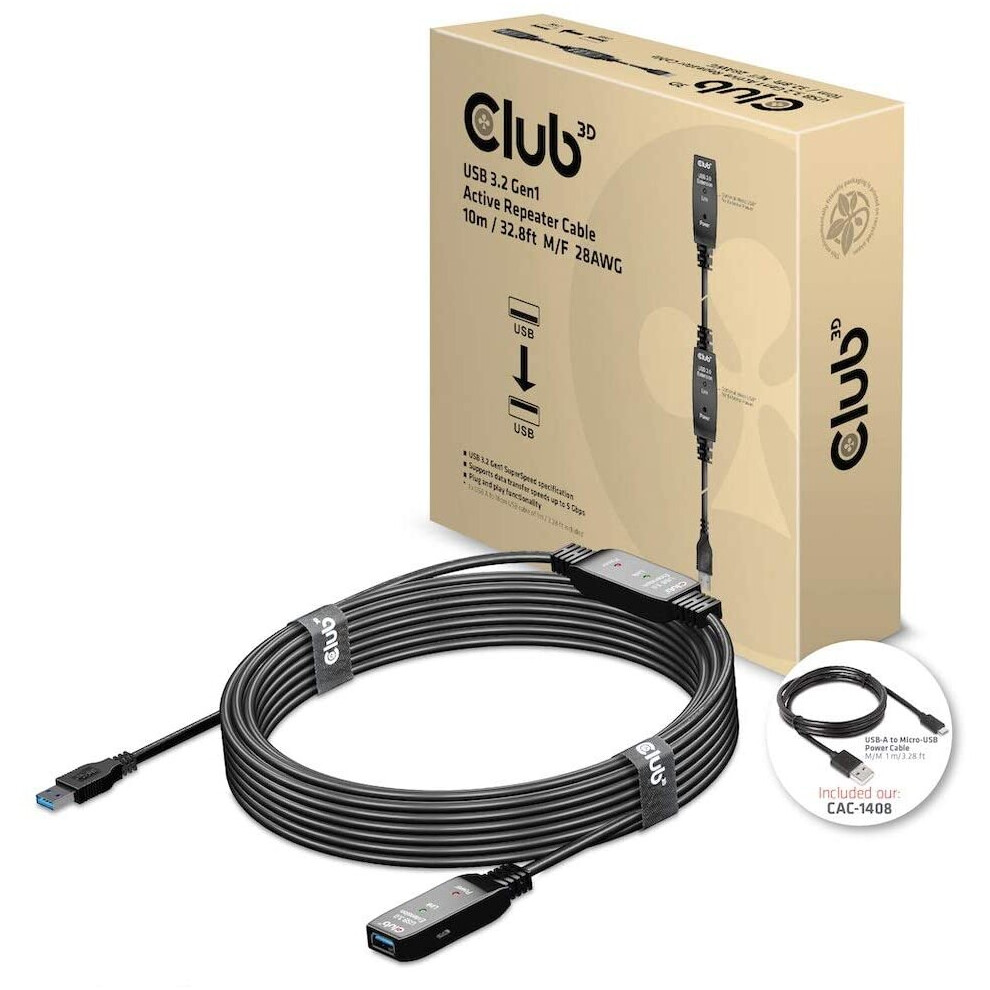 Usb 3.2 Gen1 Active Extension Cable 10 M Male/B 28Awg 8719214471781 - Image 4
