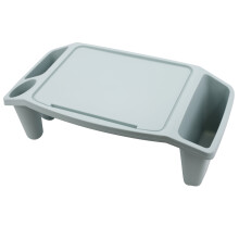 (Blue Bed Tray) GEEZY Laptop Bed Tray Sofa Table Serving Portable Breakfast Storage Desk to Eat & Work