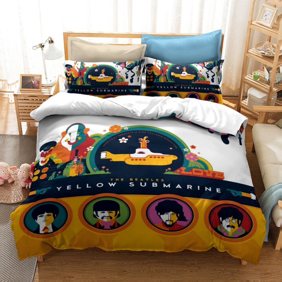 (Style 01, Double) The Beatles Bedding Cover Single Double King Duvet Cover