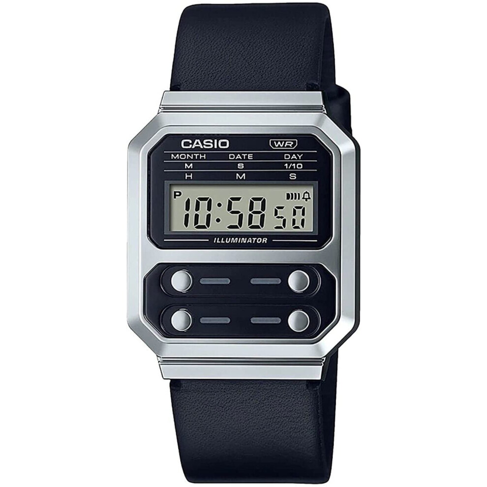 Casio VINTAGE EDGY A100WEL-1AEF Mens Wristwatch With Alarm
