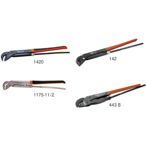 Bahco Bahco 141 "Swedish Model" Pipe Wrench, Red/Black, 320 mm 2