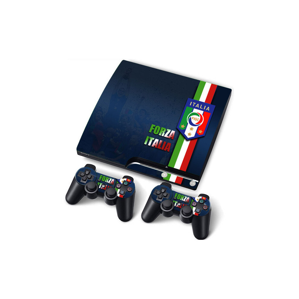 (Italia) Ps3 Slim Pvc Skin Stickers For Console+Controllers 5060322872551
