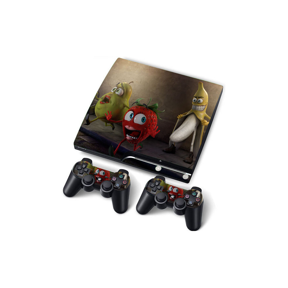 (Banana) Ps3 Slim Pvc Skin Stickers For Console+Controllers 5060322871097