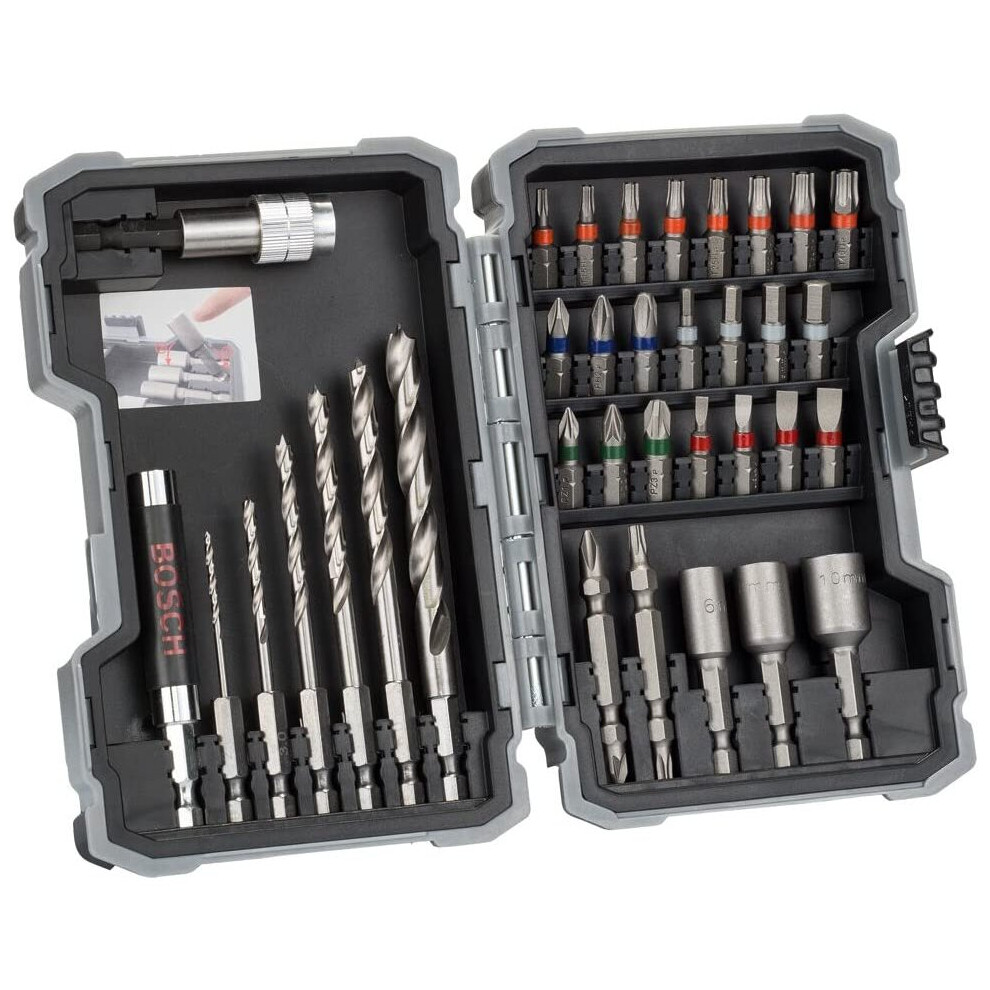 Bosch 2607017327 Drill and Screwdriver Bit Set, Grey