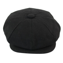 (L) Mens Peaky Blinders Wool 8 Panel Gatsby Baker Hat