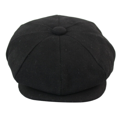 (L) Mens Peaky Blinders Wool 8 Panel Gatsby Baker Hat