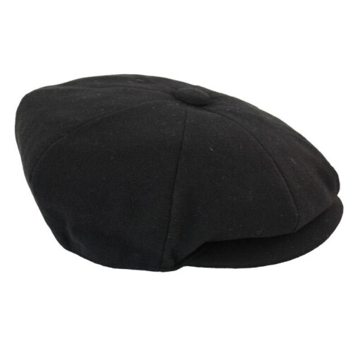 (L) Mens Peaky Blinders Wool 8 Panel Gatsby Baker Hat 2