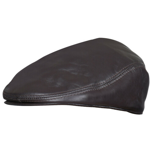 (57) Mens  Peaky Blinders leather  Golf Cabbie Cap 1