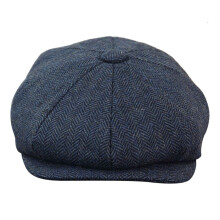 (M) Mens Peaky Blinders Tweed Gatsby Flat Baker Hat