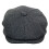 (XL) Mens Peaky Blinders Charcoal Flat Baker Hat 1