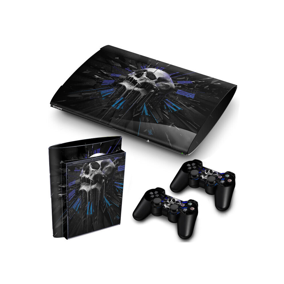 (Clock) Ps3 Super Slim Pvc Skin For Console + Controllers 5060406876352
