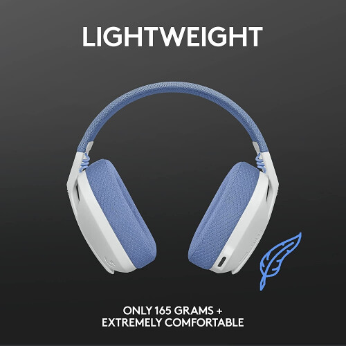 Logitech Logitech Lightspeed Gaming Headset (White/Blue) 1