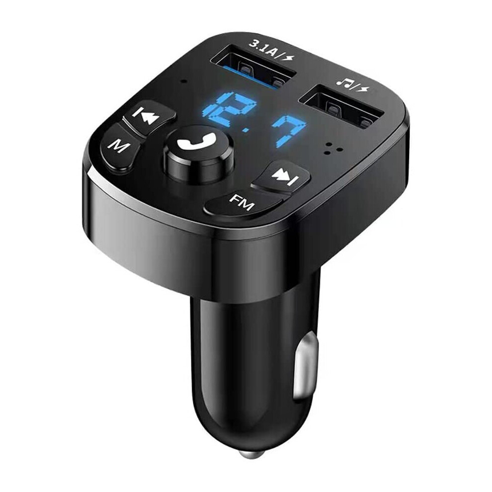 Bluetooth 5.0 Fm Transmitter For Car, Wireless Bluetooth Radio Adapter Music Player Car Charger, With 3.1A Quick Charge Dual... 761325633501