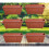 6 Venetian Window Box Trough Planters Small 40cm Terracotta Colour 1