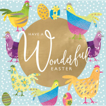 Have A Wonderful Easter Birds & Eggs Easter Greeting Card Motif Range Cards