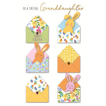 To A Special Granddaughter Hand-Finished Easter Card Autograph Greeting Cards