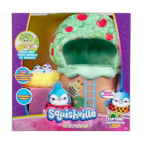 Squishmallows Squishville Deluxe Play Scene Tip Top Treehouse