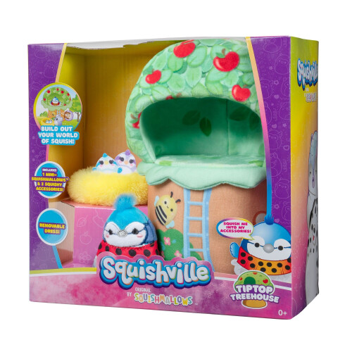 Squishmallows Squishville Deluxe Play Scene Tip Top Treehouse 1