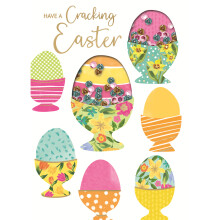 Cracking Easter Sequins Hand-Finished Easter Card Autograph Greeting Cards