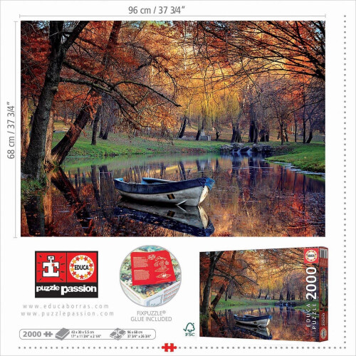 Educa 19275 2000 Bateau sur le lac, assortiment 2