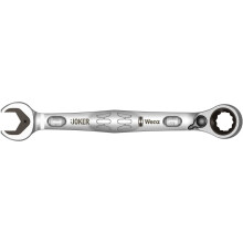 Wera 05020070001 Ratcheting Combination Wrench Joker Reversible 15x199mm, White, 15 mm