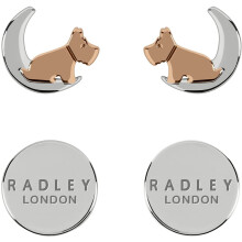 MAM Radley Ladies 18ct Rose Silver / Rose Gold plated 'moon & stars' Earrings RYJ1211S