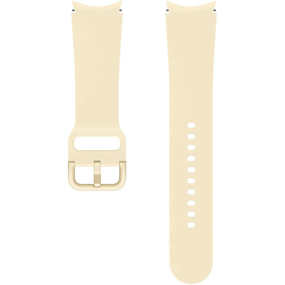 Samsung Cream Sport Band Et-Sfr87 Watch Strap For Galaxy Watch4 With 20 Mm Lug Width, Size M/L Fluorelastomer Beige