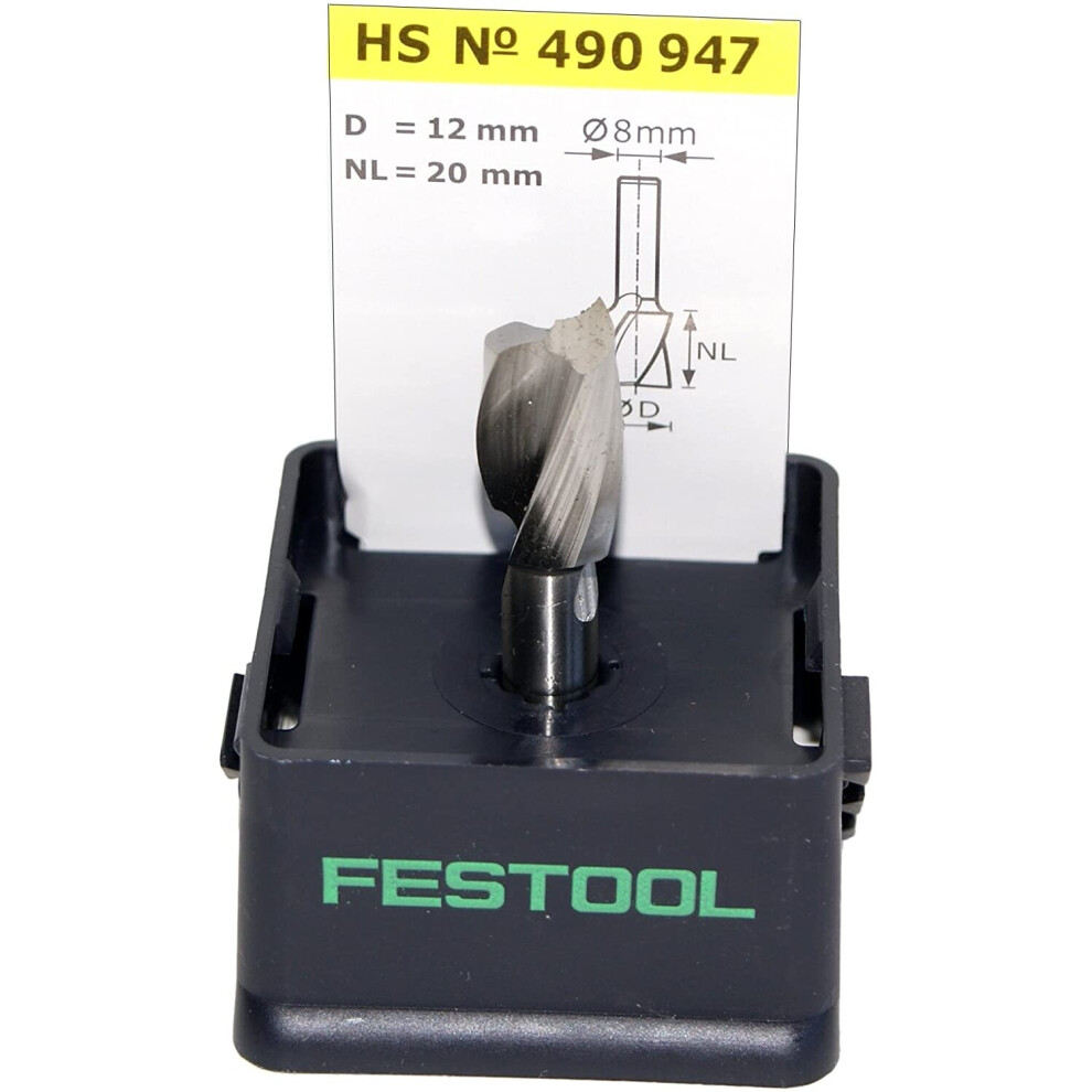 Festool 490947 Spiral Cutter Hs SPI S8 D12/20 VG