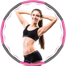 Cerchio da hula hoop in schiuma da 93 cm con sporgenze per allenamento fitness e massaggio addominale