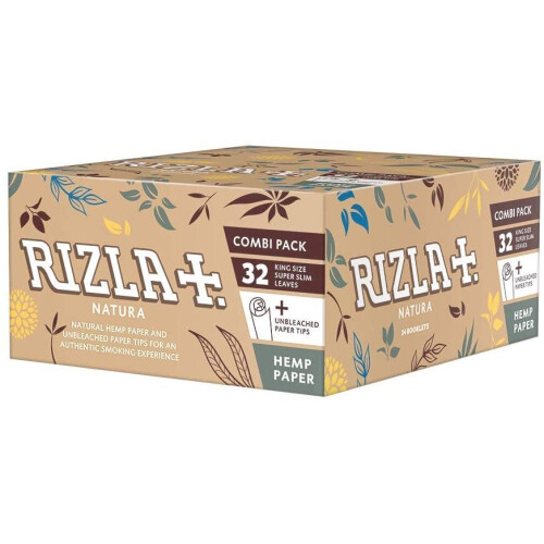 Rizla King Size Natura Combi Pack with Rizla's First Roach Tips (24 Packs)