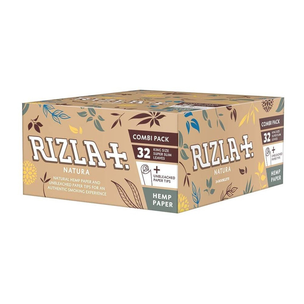 Rizla King Size Natura Combi Pack With Rizla's First Roach Tips (24 Packs)