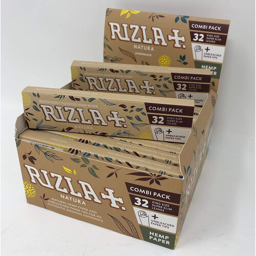 Rizla King Size Natura Combi Pack with Rizla's First Roach Tips (24 Packs) 1