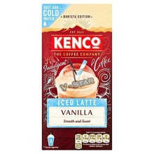 KENCO Instant Coffee ICED & HOT Packs - 8 SACHETS (ICED Latte Vanilla)