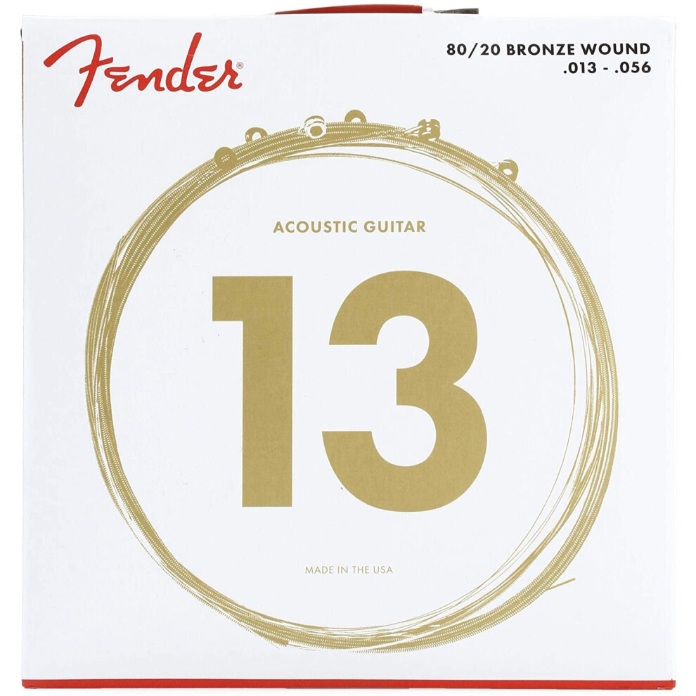 Fender HN084195 80/20 Bronze Acoustic Guitar Strings