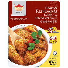 Tean's Gourmet Traditional Rendang Dry Curry Paste for Meat, 200 g