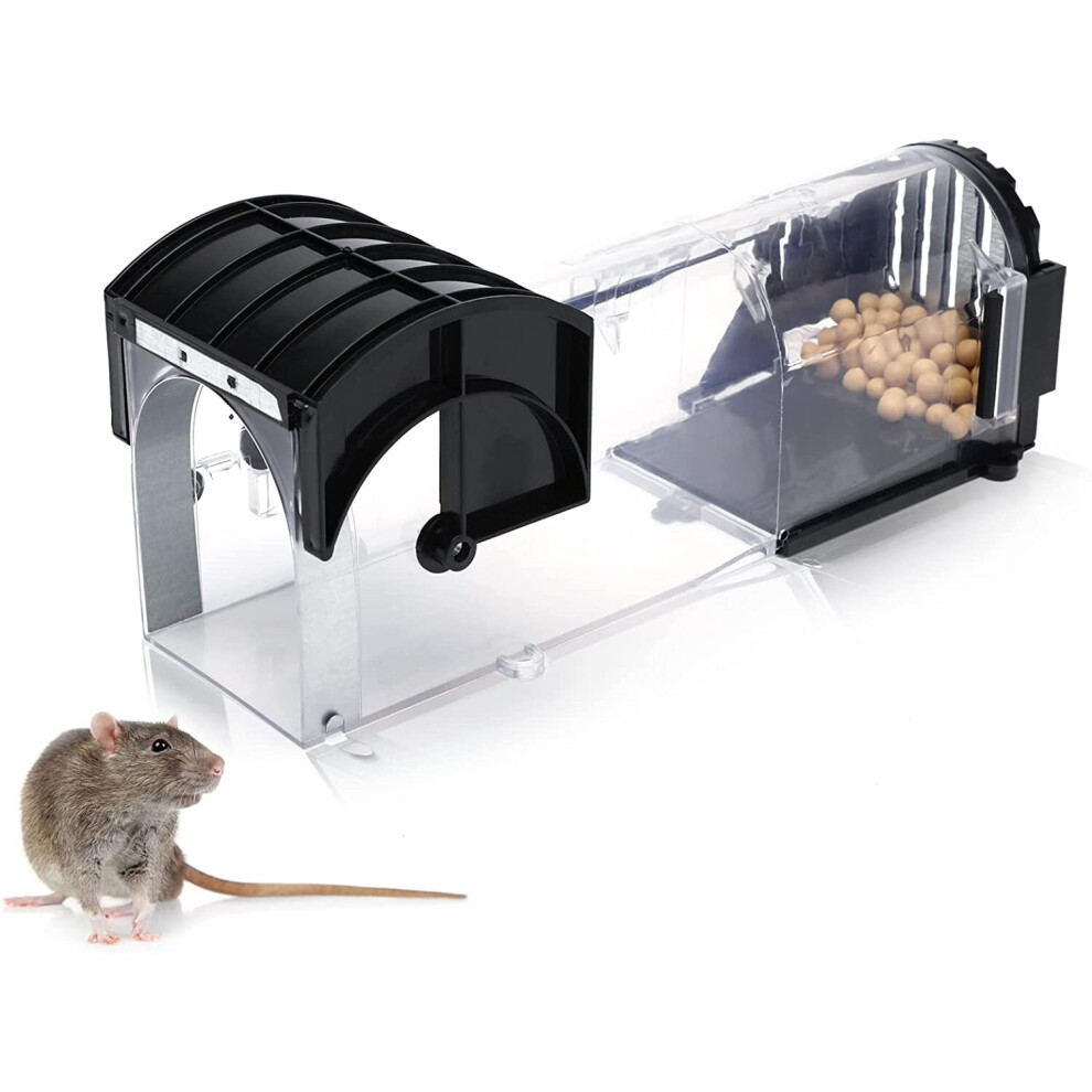 EGOFLYYA Humane Mouse Trap, Enlarged Smart Mouse and Rodent Trap, No Kill The Mice, Pets & Children Friendly, Like a Real Mouse...