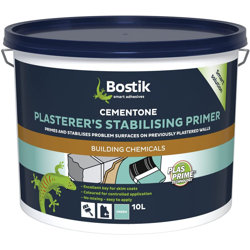 Bostik 30806586 10 Litre Cementone Plasterer's Stabilising Primer - Green