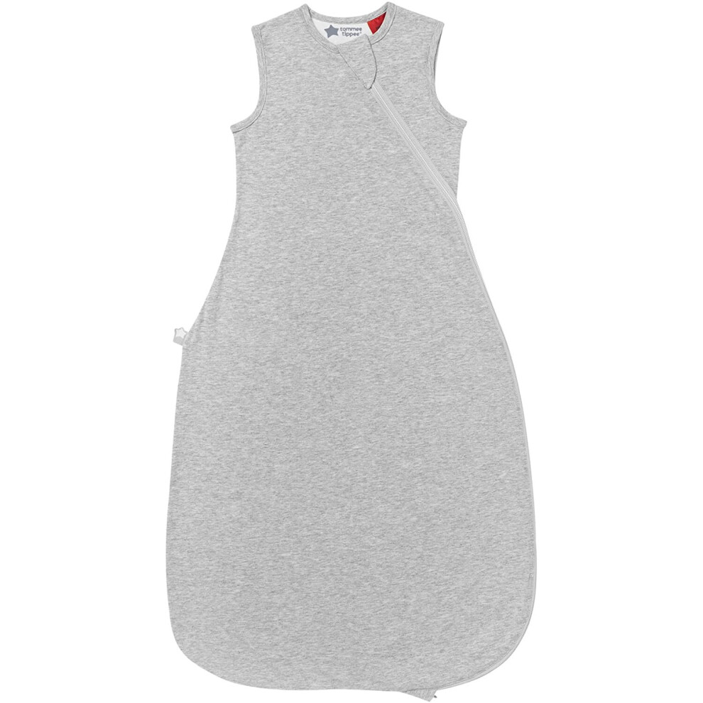 Tommee Tippee Baby Sleep Bag, The Original Grobag, Hip-Healthy Design, Soft Cotton-Rich Fabric, 18-36m, 1.0 TOG, Sky Grey Marl