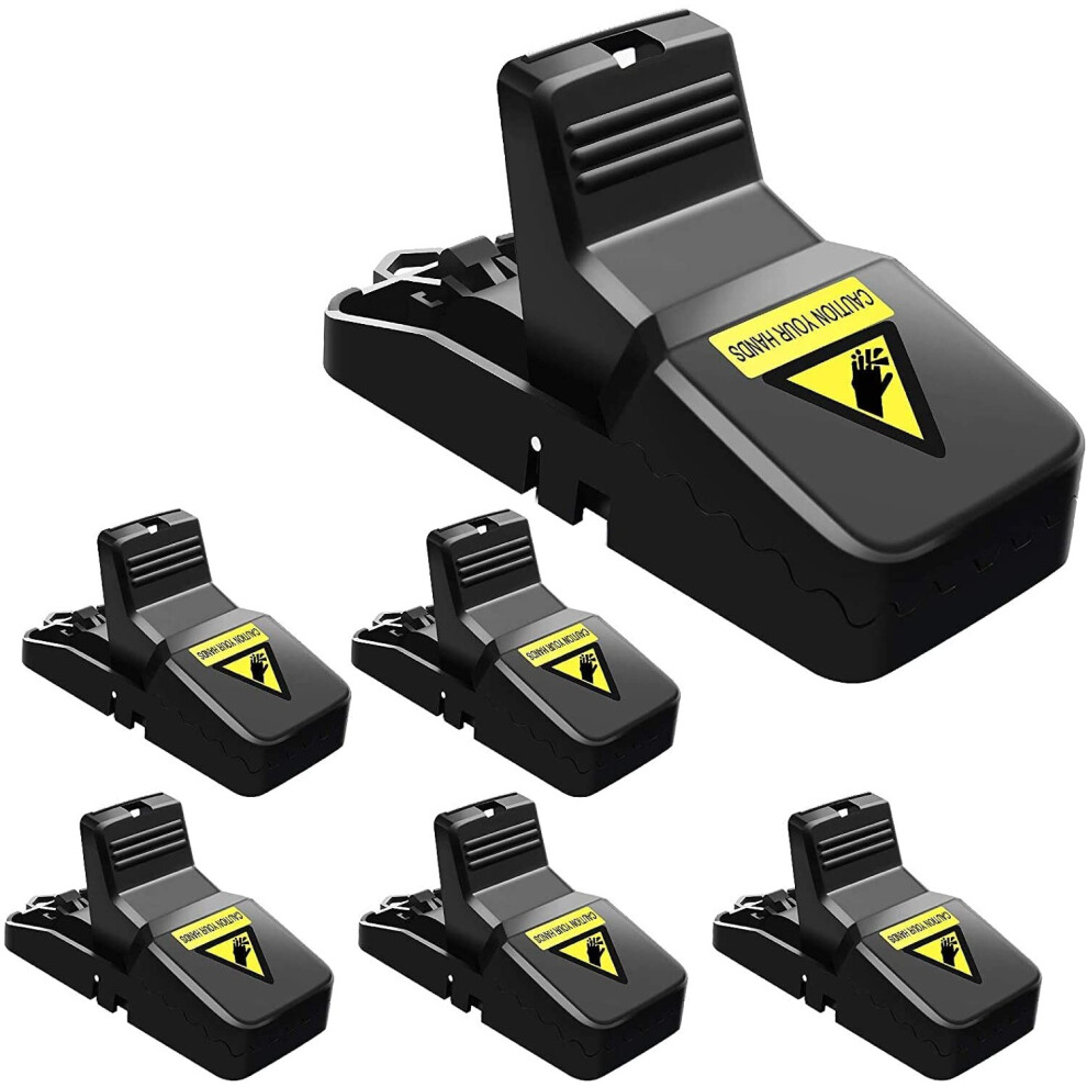 HKML 6 Pcs Reusable Mouse Traps Pack that Kill Effectively and Instantly, Highly Sensitive Rodent Catcher, Rat Traps for Indoor...-image-OPC-P8YPYFP-NEW