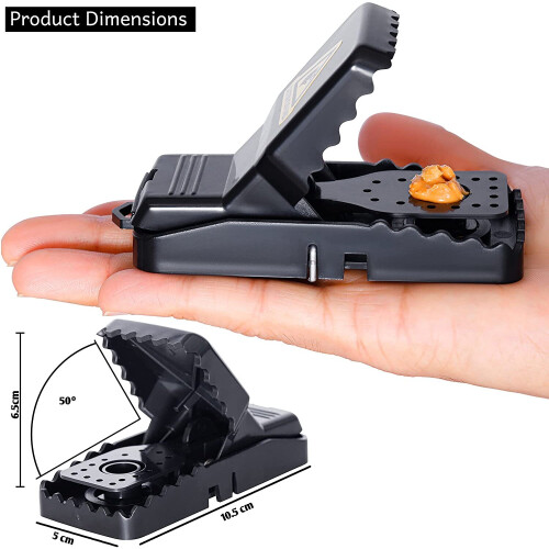 Reusable Mouse Traps, 6 pack Mouse Traps for Indoors and Outdoors That Work Instantly, Kill Mouse, Fast, Effective and... 2