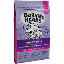 Barking Heads Dry Dog Food for Large Breed Puppies - Puppy Days - 100% Natural Chicken and Salmon, No Artificial Flavours, Good for Strong Teeth and