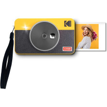 KODAK Mini Shot Combo 2 Retro C210R - 5,3x8,6 cm Instantcamera - 8 inbegrepen - LCD 1,7 inch - Bluetooth - Geel & Zwart