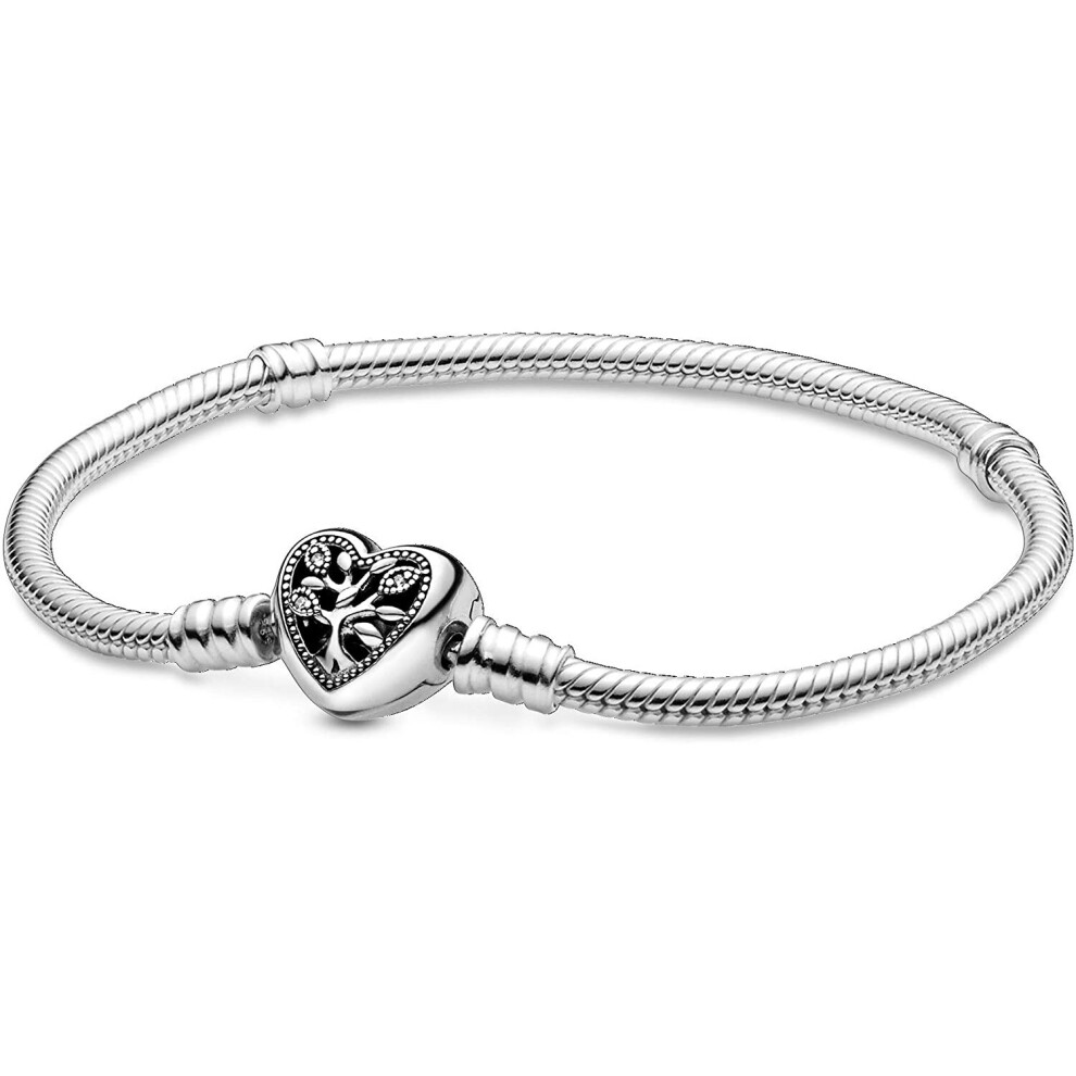 Pandora Jewelry Moments Family Tree Clasp Bracelet, Size 7.5