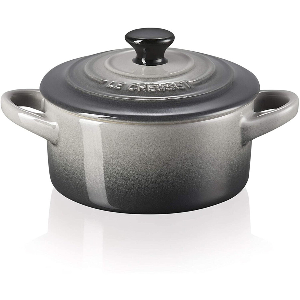 Le Creuset Stoneware Petite Round Casserole, 0.25 L, Flint, 71901104440100