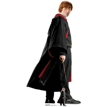 From the Official Harry Potter Books Lifesize Cardboard Cutout of Ron Weasley (Rupert Grint) Hogwarts School of Witchcraft and Wizardry Uniform 176 cm