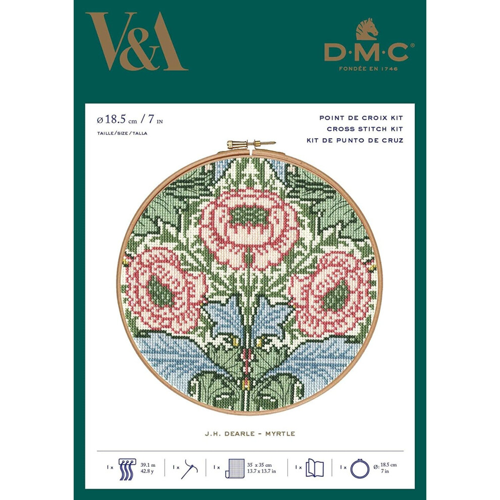 DMC Myrtle Kit by William Morris, Fabric, Various