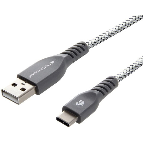 Techgear TECHGEAR Extra Long [2M] STRONG High Durability Braided USB C Charging & Data Sync Cable Compatible with Samsung Tab S6 Lite, Tab A7 10.4, Tab A 10.1" 1